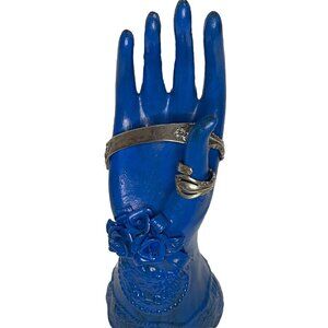 Vtg 2pc International Sterling Silver Set Bracelet and Ring sz 6 Engraveable